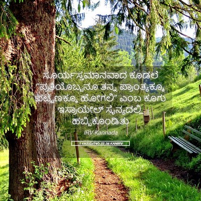 Picture 05 - 1 ಅರಸುಗಳು 22:36 KANIRV - ಸೂರ್ಯಸ್ತಮಾನವಾದ - Bible Verse Picture