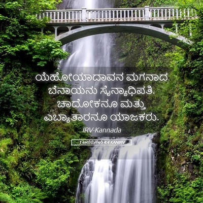 Picture 05 - 1 ಅರಸುಗಳು 4:4 KANIRV - ಯೆಹೋಯಾದಾವನ ಮಗನಾದ - Bible Verse Picture
