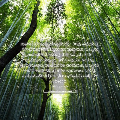Picture 05 - 1 ಕೊರಿಂಥದವರಿಗೆ 14:26 KANIRV - ಹಾಗಾದರೇನು, - Bible Verse Picture