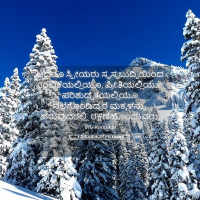 Picture 05 - 1 ತಿಮೊಥೆಯನಿಗೆ 2:15 KANIRV - ಆದರೂ ಸ್ತ್ರೀಯರು - Bible Verse Picture