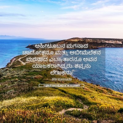Picture 05 - 1 ಪೂರ್ವಕಾಲವೃತ್ತಾಂತ 18:16 KANIRV - ಅಹೀಟೂಬನ ಮಗನಾದ - Bible Verse Picture