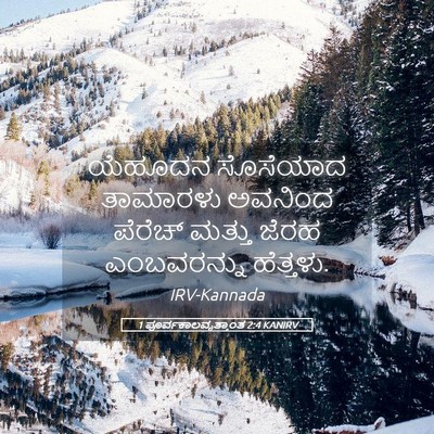 Picture 05 - 1 ಪೂರ್ವಕಾಲವೃತ್ತಾಂತ 2:4 KANIRV - ಯೆಹೂದನ ಸೊಸೆಯಾದ - Bible Verse Picture