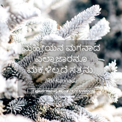 Picture 05 - 1 ಪೂರ್ವಕಾಲವೃತ್ತಾಂತ 24:28 KANIRV - ಮಹ್ಲೀಯನ ಮಗನಾದ - Bible Verse Picture
