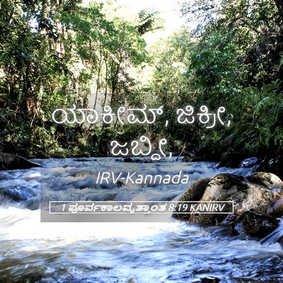Picture 05 - 1 ಪೂರ್ವಕಾಲವೃತ್ತಾಂತ 8:19 KANIRV - ಯಾಕೀಮ್, ಜಿಕ್ರೀ, - Bible Verse Picture