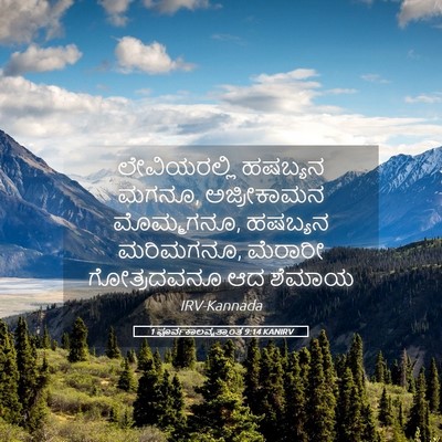 Picture 05 - 1 ಪೂರ್ವಕಾಲವೃತ್ತಾಂತ 9:14 KANIRV - ಲೇವಿಯರಲ್ಲಿ ಹಷಬ್ಯನ - Bible Verse Picture