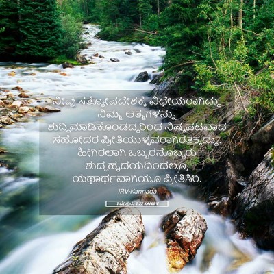 Picture 05 - 1 ಪೇತ್ರನು 1:22 KANIRV - ನೀವು - Bible Verse Picture