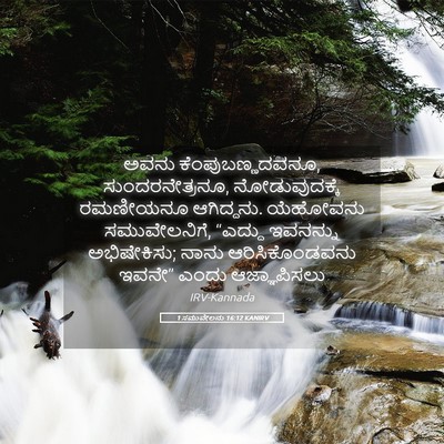 Picture 05 - 1 ಸಮುವೇಲನು 16:12 KANIRV - ಅವನು - Bible Verse Picture
