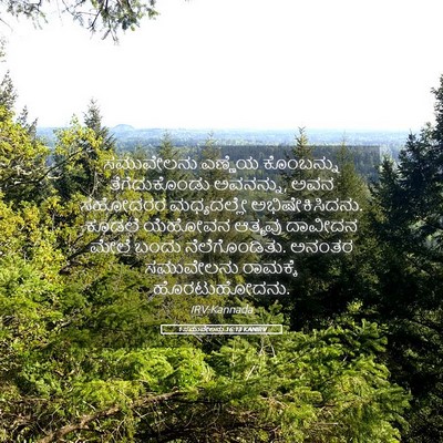 Picture 05 - 1 ಸಮುವೇಲನು 16:13 KANIRV - ಸಮುವೇಲನು ಎಣ್ಣೆಯ - Bible Verse Picture