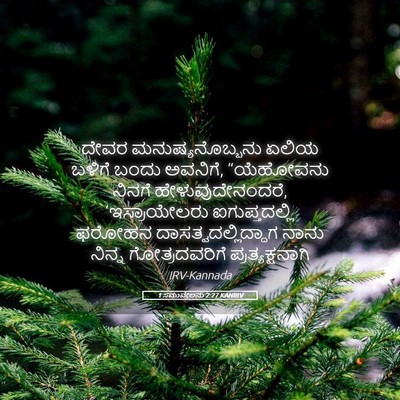 Picture 05 - 1 ಸಮುವೇಲನು 2:27 KANIRV - ದೇವರ - Bible Verse Picture