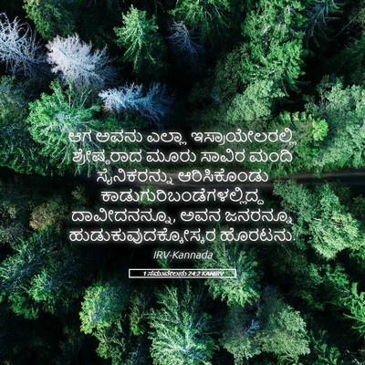 Picture 05 - 1 ಸಮುವೇಲನು 24:2 KANIRV - ಆಗ ಅವನು ಎಲ್ಲಾ - Bible Verse Picture