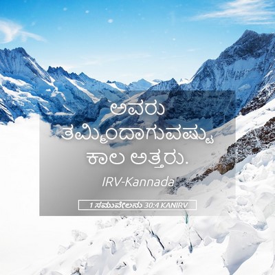 Picture 05 - 1 ಸಮುವೇಲನು 30:4 KANIRV - ಅವರು - Bible Verse Picture