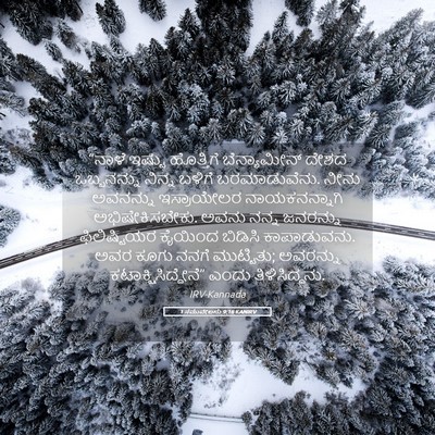 Picture 05 - 1 ಸಮುವೇಲನು 9:16 KANIRV - “ನಾಳೆ ಇಷ್ಟು - Bible Verse Picture