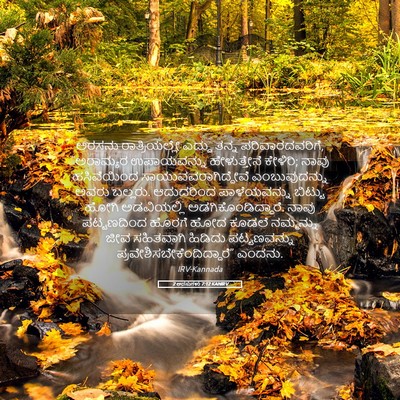 Picture 05 - 2 ಅರಸುಗಳು 7:12 KANIRV - ಅರಸನು ರಾತ್ರಿಯಲ್ಲೇ - Bible Verse Picture