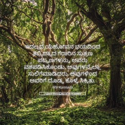 Picture 05 - 2 ಪೂರ್ವಕಾಲವೃತ್ತಾಂತ 14:14 KANIRV - ಇದಲ್ಲದೆ ಯೆಹೋವನ - Bible Verse Picture