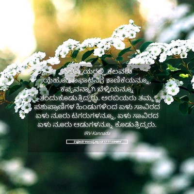 Picture 05 - 2 ಪೂರ್ವಕಾಲವೃತ್ತಾಂತ 17:11 KANIRV - ಫಿಲಿಷ್ಟಿಯರಲ್ಲಿ - Bible Verse Picture