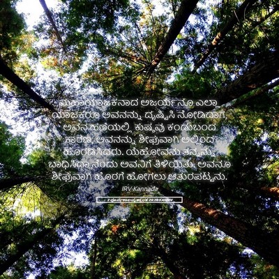 Picture 05 - 2 ಪೂರ್ವಕಾಲವೃತ್ತಾಂತ 26:20 KANIRV - ಮಹಾಯಾಜಕನಾದ - Bible Verse Picture