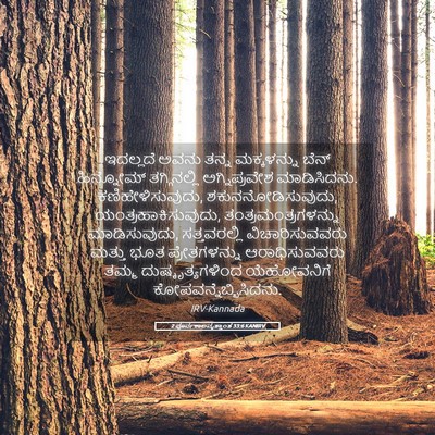 Picture 05 - 2 ಪೂರ್ವಕಾಲವೃತ್ತಾಂತ 33:6 KANIRV - ಇದಲ್ಲದೆ ಅವನು ತನ್ನ - Bible Verse Picture
