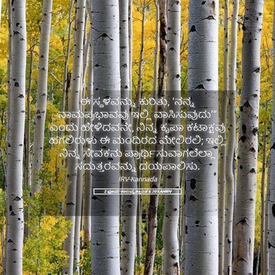 Picture 05 - 2 ಪೂರ್ವಕಾಲವೃತ್ತಾಂತ 6:20 KANIRV - ಈ ಸ್ಥಳವನ್ನು - Bible Verse Picture