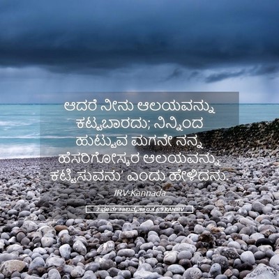 Picture 05 - 2 ಪೂರ್ವಕಾಲವೃತ್ತಾಂತ 6:9 KANIRV - ಆದರೆ ನೀನು - Bible Verse Picture