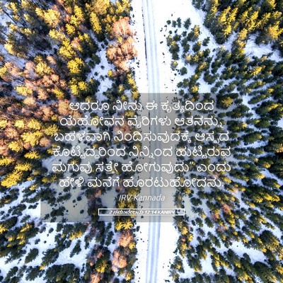 Picture 05 - 2 ಸಮುವೇಲನು 12:14 KANIRV - ಆದರೂ ನೀನು ಈ - Bible Verse Picture