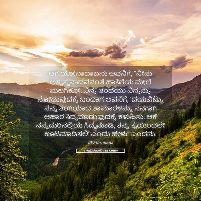 Picture 05 - 2 ಸಮುವೇಲನು 13:5 KANIRV - ಆಗ ಯೋನಾದಾಬನು - Bible Verse Picture