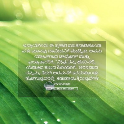 Picture 05 - 2 ಸಮುವೇಲನು 19:11 KANIRV - ಇಸ್ರಾಯೇಲರು ಈ - Bible Verse Picture