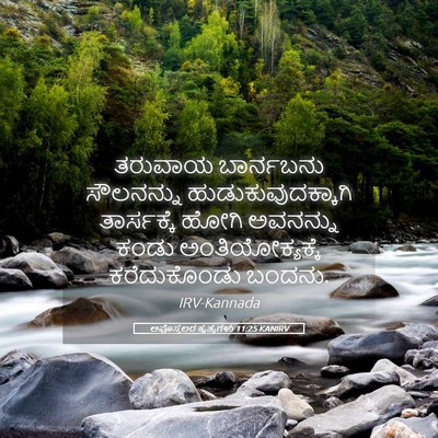 Picture 05 - ಅಪೊಸ್ತಲರ ಕೃತ್ಯಗಳು 11:25 KANIRV - ತರುವಾಯ ಬಾರ್ನಬನು - Bible Verse Picture