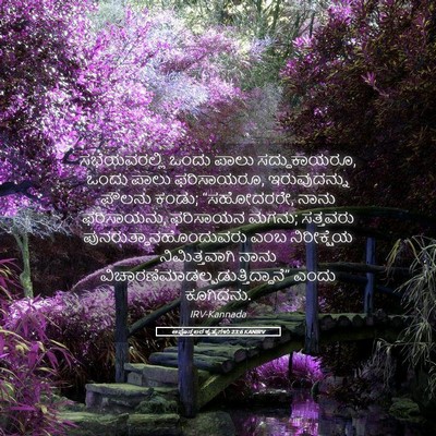Picture 05 - ಅಪೊಸ್ತಲರ ಕೃತ್ಯಗಳು 23:6 KANIRV - ಸಭೆಯವರಲ್ಲಿ ಒಂದು - Bible Verse Picture