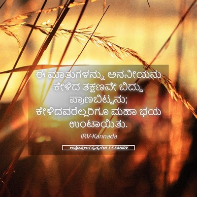 Picture 05 - ಅಪೊಸ್ತಲರ ಕೃತ್ಯಗಳು 5:5 KANIRV - ಈ ಮಾತುಗಳನ್ನು - Bible Verse Picture