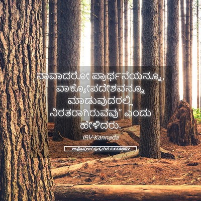 Picture 05 - ಅಪೊಸ್ತಲರ ಕೃತ್ಯಗಳು 6:4 KANIRV - ನಾವಾದರೋ - Bible Verse Picture