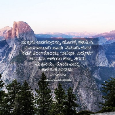 Picture 05 - ಅಪೊಸ್ತಲರ ಕೃತ್ಯಗಳು 9:40 KANIRV - ಪೇತ್ರನು - Bible Verse Picture