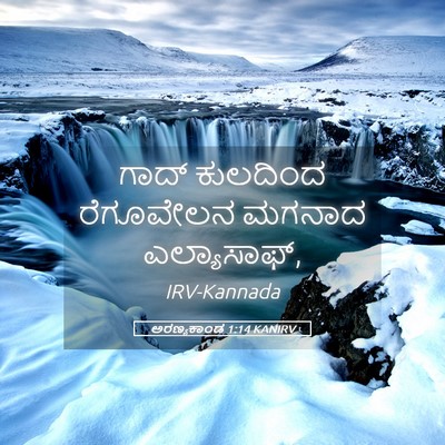 Picture 05 - ಅರಣ್ಯಕಾಂಡ 1:14 KANIRV - ಗಾದ್ ಕುಲದಿಂದ - Bible Verse Picture