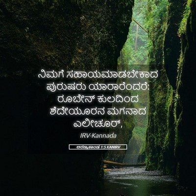 Picture 05 - ಅರಣ್ಯಕಾಂಡ 1:5 KANIRV - ನಿಮಗೆ - Bible Verse Picture