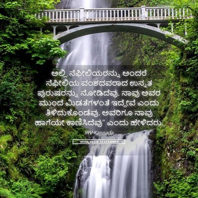 Picture 05 - ಅರಣ್ಯಕಾಂಡ 13:33 KANIRV - ಅಲ್ಲಿ - Bible Verse Picture