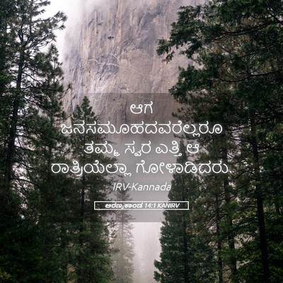 Picture 05 - ಅರಣ್ಯಕಾಂಡ 14:1 KANIRV - ಆಗ - Bible Verse Picture