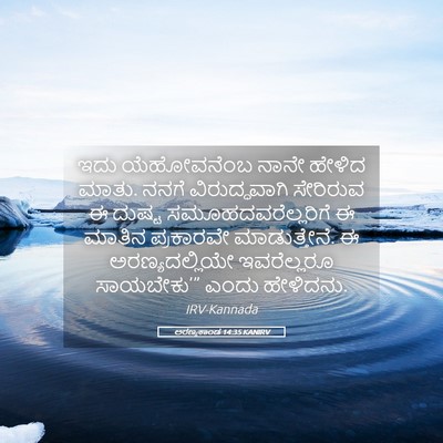Picture 05 - ಅರಣ್ಯಕಾಂಡ 14:35 KANIRV - ಇದು ಯೆಹೋವನೆಂಬ - Bible Verse Picture