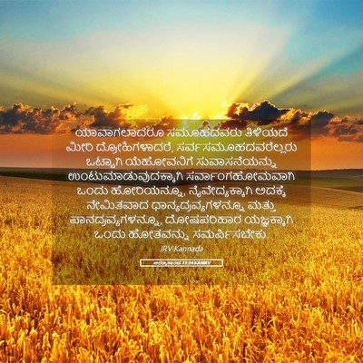 Picture 05 - ಅರಣ್ಯಕಾಂಡ 15:24 KANIRV - ಯಾವಾಗಲಾದರೂ - Bible Verse Picture