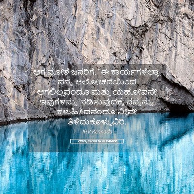 Picture 05 - ಅರಣ್ಯಕಾಂಡ 16:28 KANIRV - ಆಗ ಮೋಶೆ ಜನರಿಗೆ, “ಈ - Bible Verse Picture