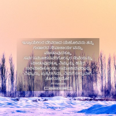 Picture 05 - ಅರಣ್ಯಕಾಂಡ 16:9 KANIRV - ಇಸ್ರಾಯೇಲರ ದೇವರಾದ - Bible Verse Picture