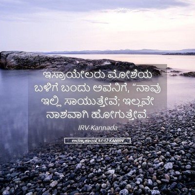 Picture 05 - ಅರಣ್ಯಕಾಂಡ 17:12 KANIRV - ಇಸ್ರಾಯೇಲರು ಮೋಶೆಯ - Bible Verse Picture