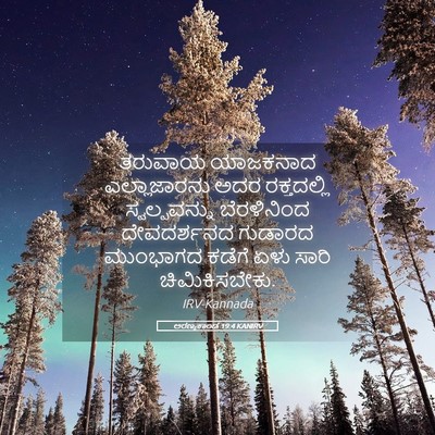 Picture 05 - ಅರಣ್ಯಕಾಂಡ 19:4 KANIRV - ತರುವಾಯ ಯಾಜಕನಾದ - Bible Verse Picture