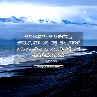 Picture 05 - ಅರಣ್ಯಕಾಂಡ 19:5 KANIRV - ಆಗ ಅವನು ಆ ಆಕಳನ್ನು - Bible Verse Picture