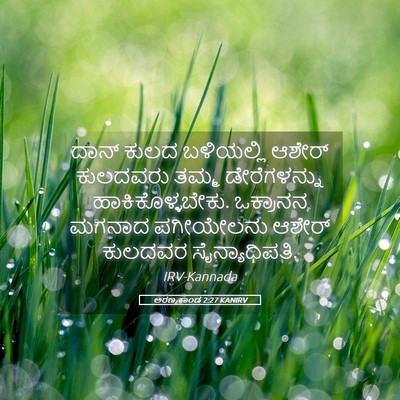 Picture 05 - ಅರಣ್ಯಕಾಂಡ 2:27 KANIRV - ದಾನ್ ಕುಲದ - Bible Verse Picture