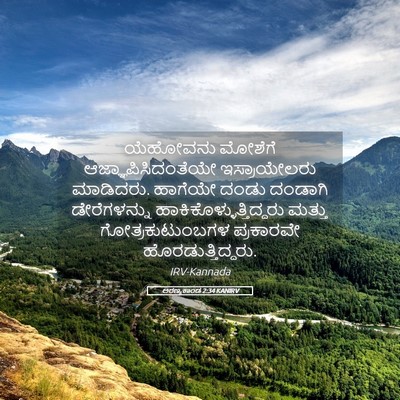 Picture 05 - ಅರಣ್ಯಕಾಂಡ 2:34 KANIRV - ಯೆಹೋವನು ಮೋಶೆಗೆ - Bible Verse Picture