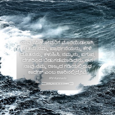 Picture 05 - ಅರಣ್ಯಕಾಂಡ 20:16 KANIRV - ನಾವು ಯೆಹೋವನಿಗೆ - Bible Verse Picture