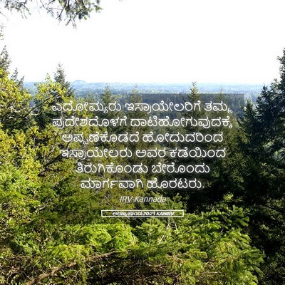 Picture 05 - ಅರಣ್ಯಕಾಂಡ 20:21 KANIRV - ಎದೋಮ್ಯರು - Bible Verse Picture