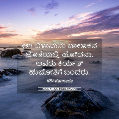 Picture 05 - ಅರಣ್ಯಕಾಂಡ 22:39 KANIRV - ಆಗ ಬಿಳಾಮನು ಬಾಲಾಕನ - Bible Verse Picture
