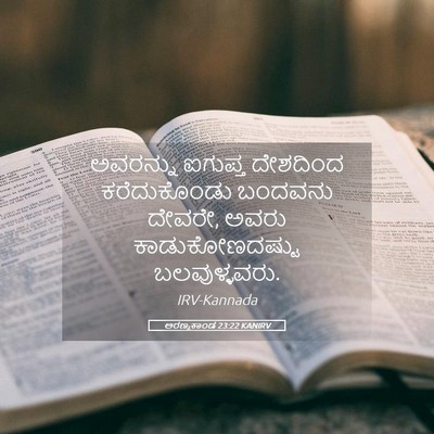 Picture 05 - ಅರಣ್ಯಕಾಂಡ 23:22 KANIRV - ಅವರನ್ನು ಐಗುಪ್ತ - Bible Verse Picture