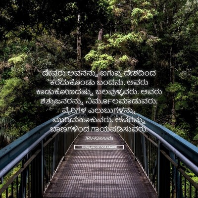 Picture 05 - ಅರಣ್ಯಕಾಂಡ 24:8 KANIRV - ದೇವರು ಅವನನ್ನು - Bible Verse Picture