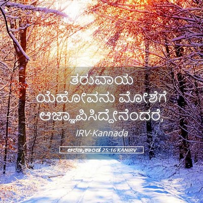 Picture 05 - ಅರಣ್ಯಕಾಂಡ 25:16 KANIRV - ತರುವಾಯ ಯೆಹೋವನು - Bible Verse Picture